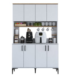 Hanah Home Gabinete Multipropósito JE176 - 3291 Blanco y Nuez
